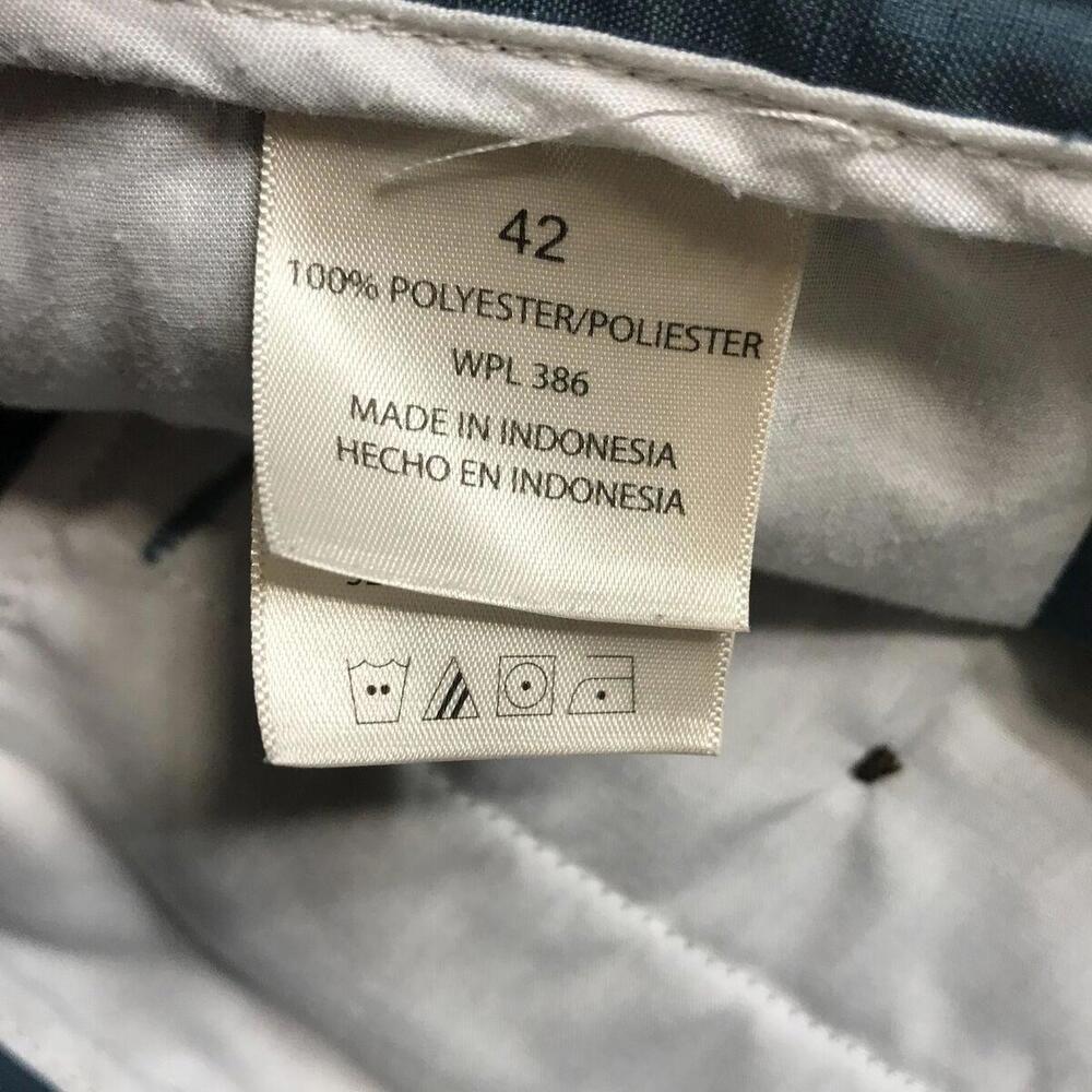Haggar Mens Chino Shorts Size 42 Dark Blue - Picture 9 of 11